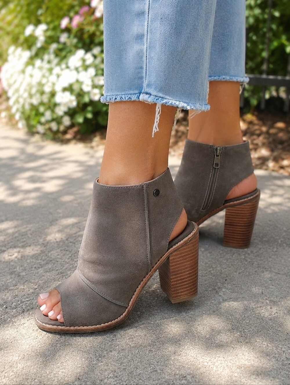 UGG Valencia Peep Toe Bootie.